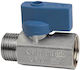 Water Switch Mini Inox Male Female Cim 1/2'' Blue