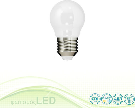 SoleLuce LED Bulb 6W for Socket E27 and Shape G45 Cool White