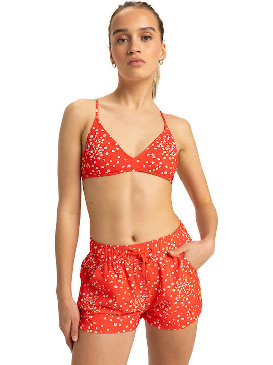 Roxy Wave Women's Shorts Beachwear Poppy Red