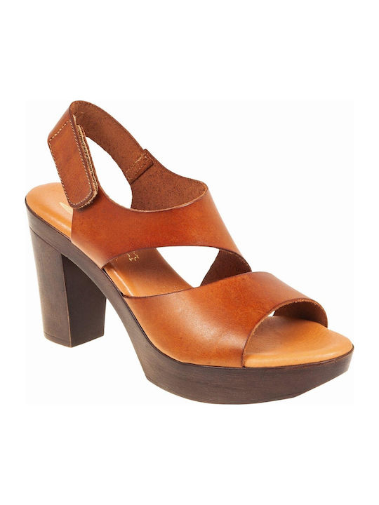 Marila Footwear Δερμάτινα Πέδιλα Ταμπά