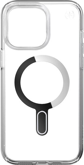 Husă Speck Magsafe iPhone 15 Pro Presidio Perfect Clear Clicklock Argintie