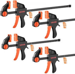 Vevor Bar Clamps Woodworking 2-pcs 30.48cm 2-pcs 15.24cm Clamp Spreader