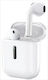 Proda PD-BT220 Earbud Bluetooth Handsfree Ακουστικά Λευκά