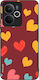 Husă Sonique Heart Series Realme 14t 5g Burgundy