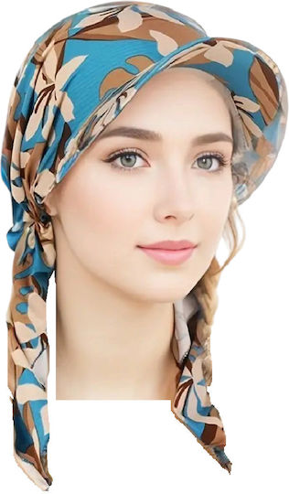 Damentasche Stoff Turban Haar Stirnbänder Blau Design