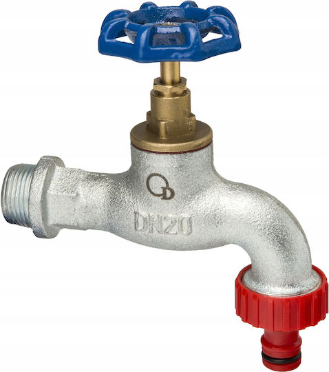 Gusseisen Trichter Wasserhahn mit Verbinder 3/4 Zoll