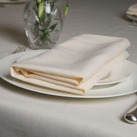 Kotonia Home Șervețel Bumbac Set 10buc Ivory 40x40cm