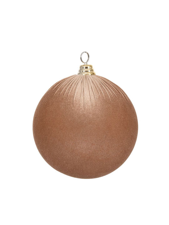 Catifea Ornament suspendat Glob Bej 25buc