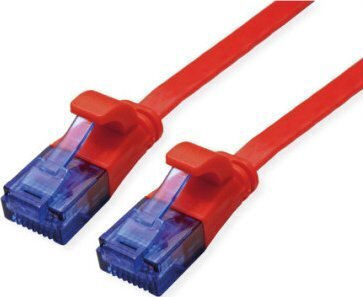 Value U/UTP Kat.6a Ethernet-Netzwerkkabel 0.5m Rot 1Stück