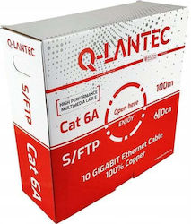 A-LAN S/FTP Cat.6a Καλώδιο Ethernet 100m Γκρι