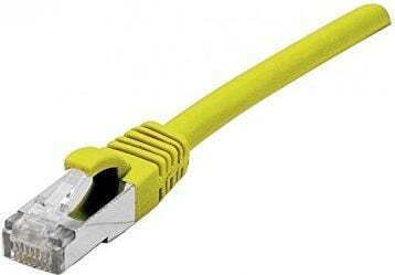 Telegärtner S/FTP Cat.6a Ethernet Network Cable 0.5m Yellow 1pcs