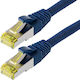 Telegärtner S/FTP Cat.6a Ethernet Network Cable 2m Blue 1pcs