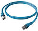 Easylan S/FTP Cat.6a (Gigabit) Καλώδιο Δικτύου Ethernet 0.5m Μπλε