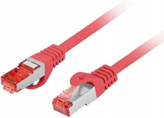 Lanberg S/FTP Cat.6 Gigabit Network Cable Ethernet 1m Red