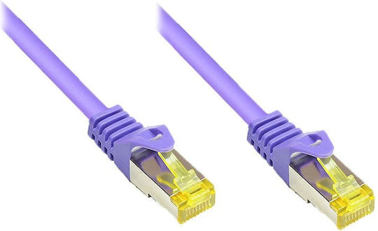 Good Connections S/FTP Кат.7 (10Gbps) Мрежов Кабел Ethernet 5м Лилав