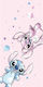 Borea Kinder-Strandtuch Rosa 140x70cm