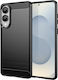 Powertech Husă Carbon Mob-2009 Samsung S25 Edge Neagră