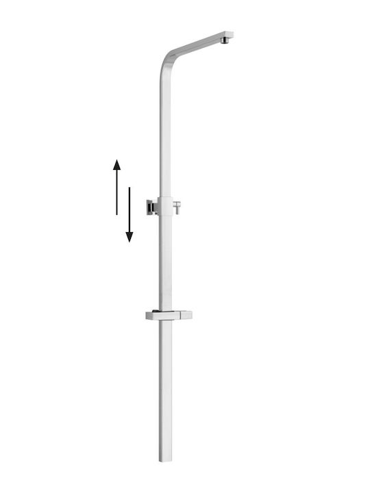 Interflex Shower Column without Mixer Silver