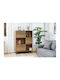 Polihome Tactile 3D Wooden Sideboard Beige 100x40x133cm