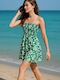 Sommer Mini Damenkleid Grün