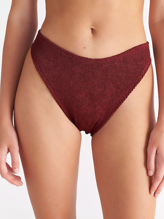 SugarFree Bikini Slip High Waist Red