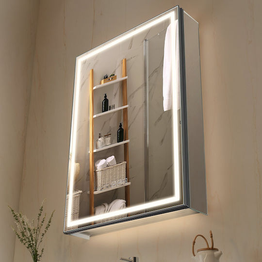 Vevor LEDJXJJ5070CG9SC0001V2 Καθρέπτης με Ντουλάπι 50x70cm Καφέ