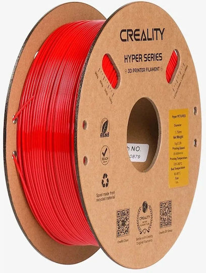 Creality3D Filament Pentru Imprimante 3D PETG 1.75mm Roșu 1kg 1 Bucată Bobină