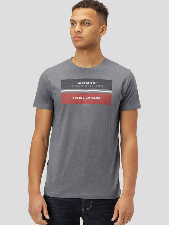 Herren T-Shirt Marcus Jett 28-200413 Petrol Blau