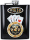 Hip Flask Φλασκί Ποτού All Black Poker F4012 210ml