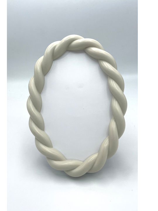 Κορνίζα Οβάλ Μπέζ 18 X 13cm Κορ2 Rin-kor2