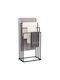 Raft de haine de Baie Simplu ​93.5x93.5cm Inox Negru