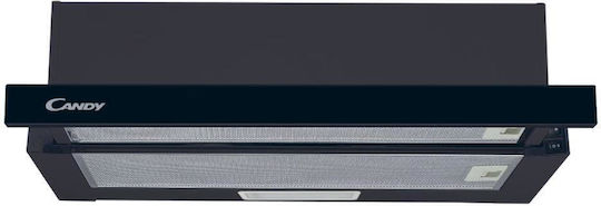 Candy Sliding Vent Hood 60cm Black