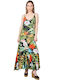 Inoa Rochie de Femei Frill cu Bretele Maxi New Darwin