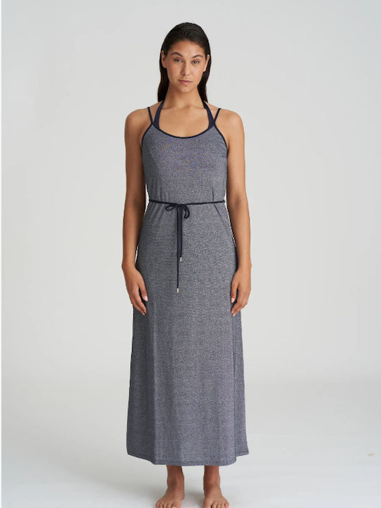 Marie Jo San Domino 1005594-evb Women's Maxi Dress Subtle Shine Dark Blue
