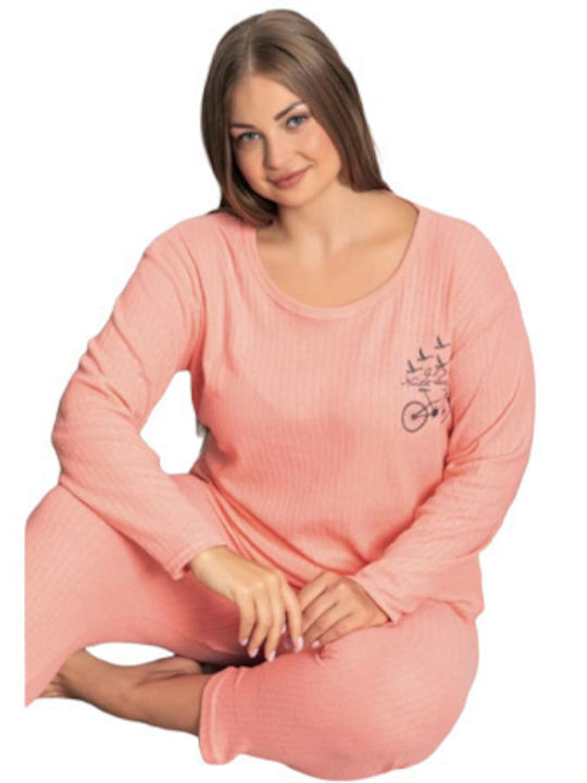 Pijamale Dama Mărime Mare Coral