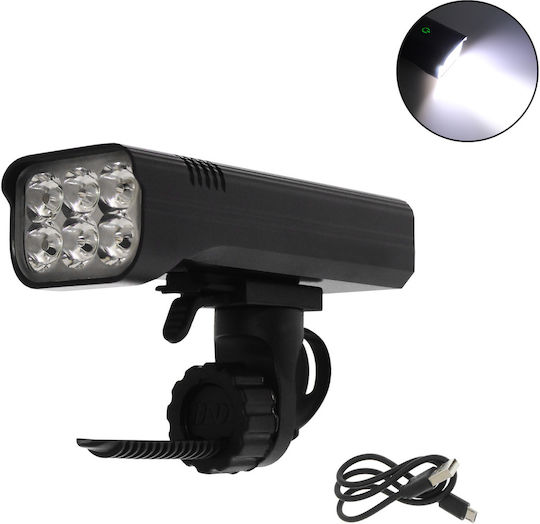 Rechargeable Waterproof Bicycle Led Flashlight Powerbank 4000lm Cool White 6500k 5 Modes Ipx5 Oem