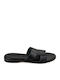 Black Leather Handmade Flat Sandal Design