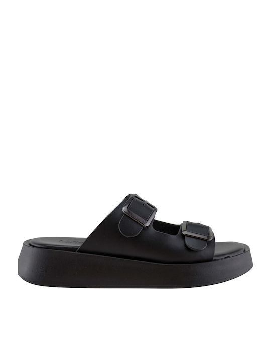 Milanos Damen Flache Sandalen Flatforms Leder 2...