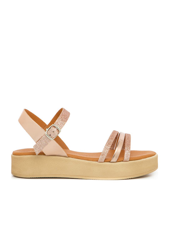 Women's Flatform Sandal Aventis 1920 Rosegold Flatform Sandal