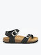 Women's Leather Sandals Black 19341