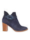 Leder Stiefeletten Mlv Cecilia16 Blau