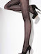 Arma 21050 Black Women's Pantyhose with Vertical Perforated Pattern