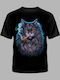 Cat Cigar Printed Blouse
