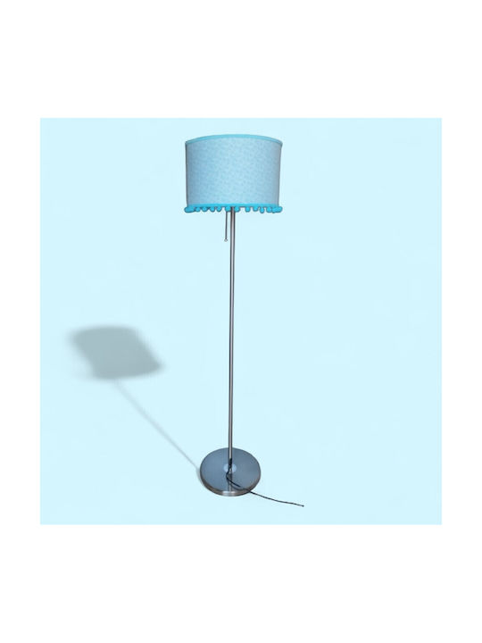 Oxygen Blue Mini Φωτιστικό Δαπέδου με Ντουί για Λαμπτήρα E27 Μπλε