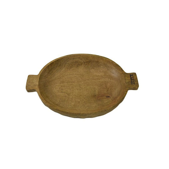 Nakaro Wood Decorative Bowl Brown 28x18cm
