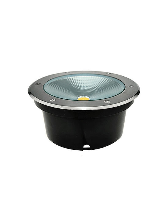 Elmark Outdoor Floor Lamp Projector 30W with Warm White Light IP67 Gray