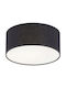 TK Lighting Πλαφονιέρα Οροφής Μαύρη με Ντουί E27