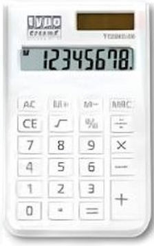 Typotrust Калкулатор Ежедневна употреба Джобен в Бял Цвят 1бр