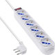 REV Power Strip 6 Positions with Switch and Cable 1.5m