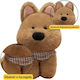 Lean Toys Plüschhund 25 cm